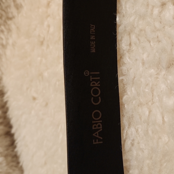 NWT Fabio Corti Leather Belt Made in Italy Sz 42 - Picture 4 of 6